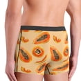 thumbnail image 4 of Men's Boxer Briefs, Tropical fruit Papaya Soft Comfy Mens Underwear Boxer Briefs Breathable With Widen Waist, 4 of 7
