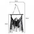 thumbnail image 3 of Ghost Suspendu d'Halloween Effrayant avec Cri Effrayant et Yeux Rouges Lumineux à DEL, Sorcière d'Horreur Animée, Squelette de Faucheur, Ghost, Accessoires de Fête Effrayants, Décoration d'Halloween pour Extérieur Intérieur, 3 of 7