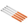 thumbnail image 1 of Unique Bargains 1.2M/4ft Telescopic Handheld Flagpoles, 4Pcs Teachers Pointer Stick Orange, 1 of 7