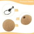 thumbnail image 3 of 2x 50mm Floating Cork Ball Key Ring Sailing Boat Float Buoyant Rope Kayak, 3 of 9