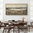 thumbnail image 4 of Large Framed Canvas Print The Abstract Modern Wall Art Decorative Ready to Hang Painting for Living room Bedroom - 60"x30" Natural Frame, 4 of 7