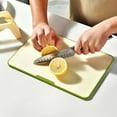thumbnail image 1 of Plastic Cutting Board Non-Slip Kitchen Chopping Board for Vegetables Meat Fruits Dishwasher Safe Durable Food Grade Prep Board Easy Grip Edge Portable Lightweight Compact for Home Restaurant Use, 1 of 7