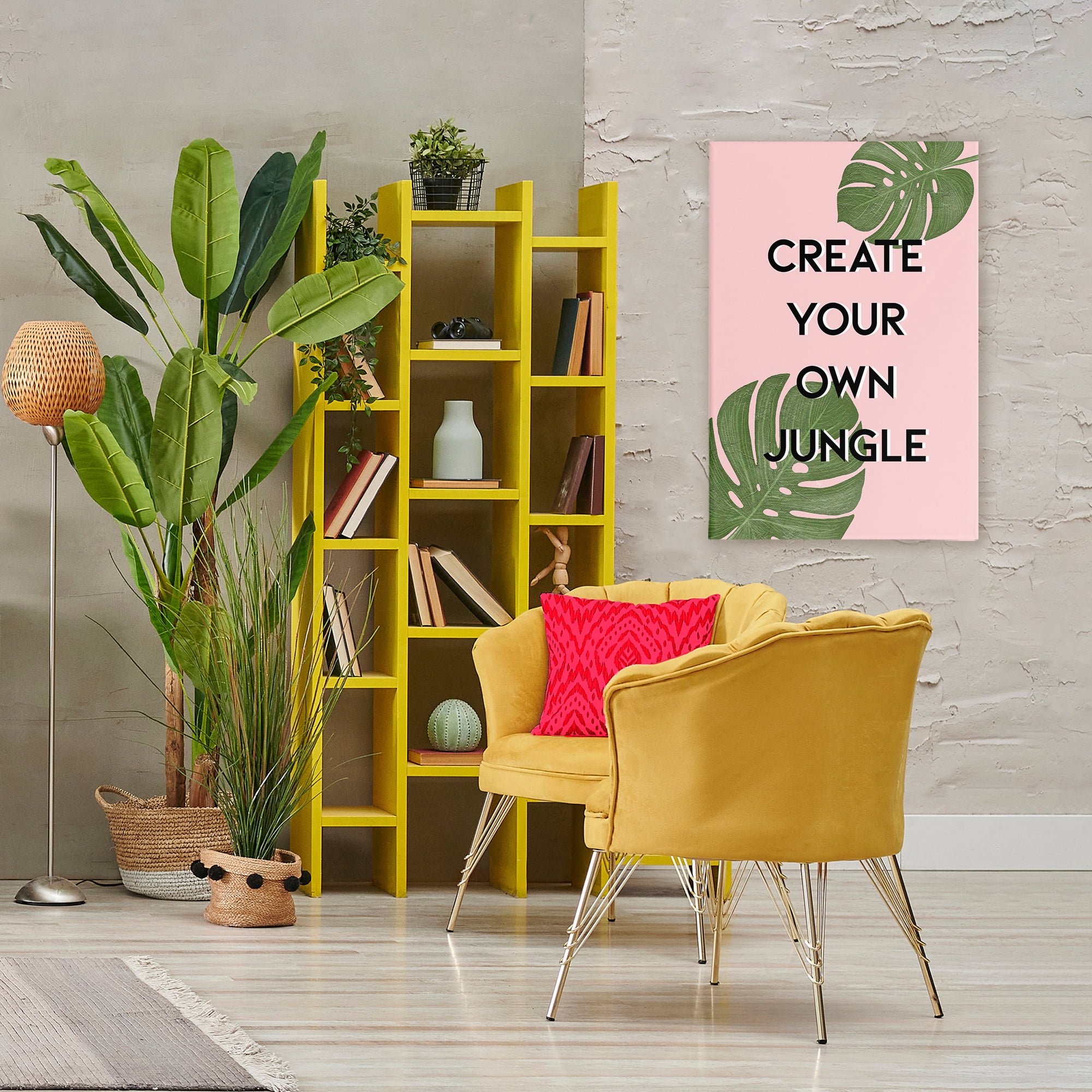 Stupell Industries Create Your Own Jungle Canvas Wall Art, design by Martina Pavlova