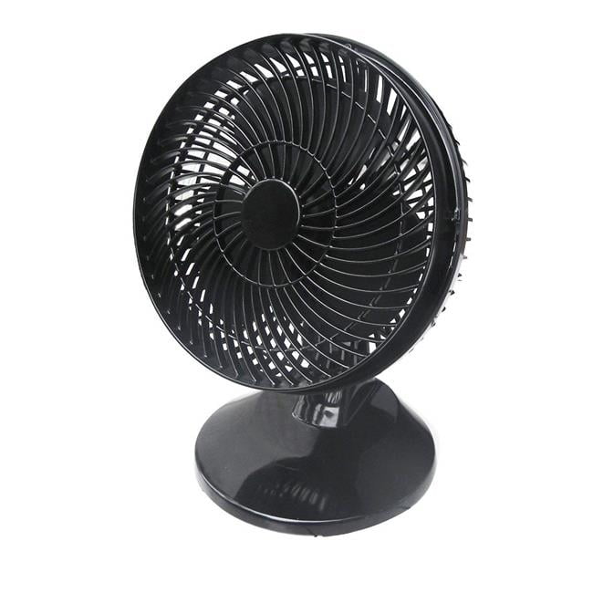 Cool Works F7090 8 in. 2Speed Black Plastic Oscillating Turbo Fan