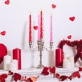 thumbnail image 6 of EBaokuup 6 Pcs Valentines Heart Taper Candles-10 Unscented Valentine's Day Taper Candles-Red Taper Candles for Valentine Anniversary Home Table Decoration Wedding Holiday Gift,Heart-3Pcs, 6 of 7