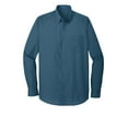 thumbnail image 3 of Port Authority Long Sleeve Carefree Poplin Shirt. W100, 3 of 4