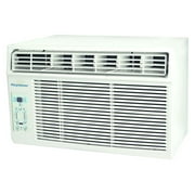 Angle View: Keystone KSTAW12C 12,000 BTU 115V Window-Mounted Air Conditioner with "Follow Me" LCD Remote Control