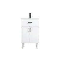 Elegant Kitchen and Bath Chandler 20 Inch Single Bathroom Vanity In White