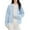Blue, variant on Yangnuo Womens Sweaters for Fall Winter Women's Loose-fitting Colored Turtleneck Zipper Long-sleeved Knitted Cardigan Sweater Top