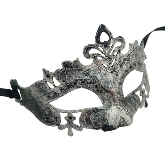 Guardurnaity Accesorios de media cara Disfraces de disfraces de carnaval antiguos Fiesta veneciana Actuación Escudo de cumpleaños Halloween Ropa, zapatos y accesorios Miscelánea plata antigua Guardurnaity AP010204-01B