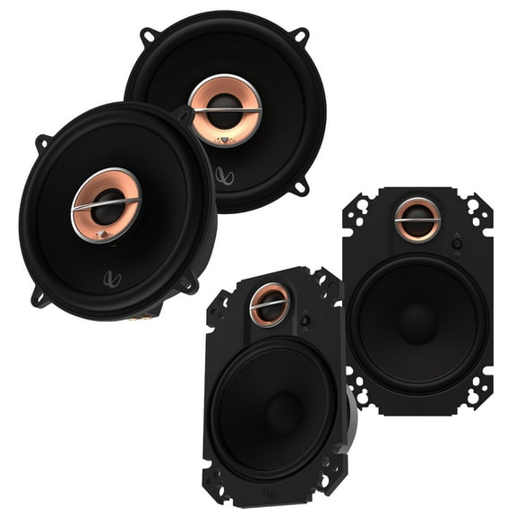 Infinity KAPPA463XF 4x6" 2-Way Coax (pair) with Infinity KAPPA53XF 5.25" 2-Way Coax (pair)