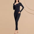 thumbnail image 3 of STETMN Women's Underwear Thermal Sets Long Sleeve Top and Leggings Pants Lightweight Base Layer Bottom Outfits, 3 of 5