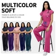 thumbnail image 7 of Niaahinn Women's Medical Scrub Jumpsuit - Mandarin Collar, with Drawstring Waist for Nursing Uniforms, 7 of 7