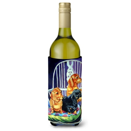 

Caroline s Treasures 7025LITERK Dachshund Two Red and a Black and Tan Wine Bottle Hugger Wine Bottle multicolor