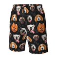 thumbnail image 4 of Wukai Different Breeds Of Dogs Print Beach Trunks with Compression Liner Swimsuit Quick Dry Beach Sports Shorts with Pocket-Medium, 4 of 6