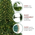 thumbnail image 7 of 12' Pre-Lit Full Olympia Pine Artificial Christmas Tree with Wheels- Warm White LED Lights, 7 of 7