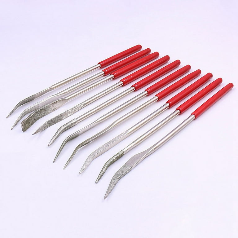 Set 10 Lime Diamantate Di Precisione - Per Gioielli, Metallo, Giada E Modellismo - 3