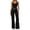 Black, variant on Uobin Womens Workout Set Two Piece Racerback Color Block Tank Top Matching High Waist Leggings Gym Pilates Outfits