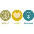 thumbnail image 3 of CafePress - Peace Love Feminism Mug - 11 oz Ceramic Mug - Novelty Coffee Tea Cup, 3 of 6