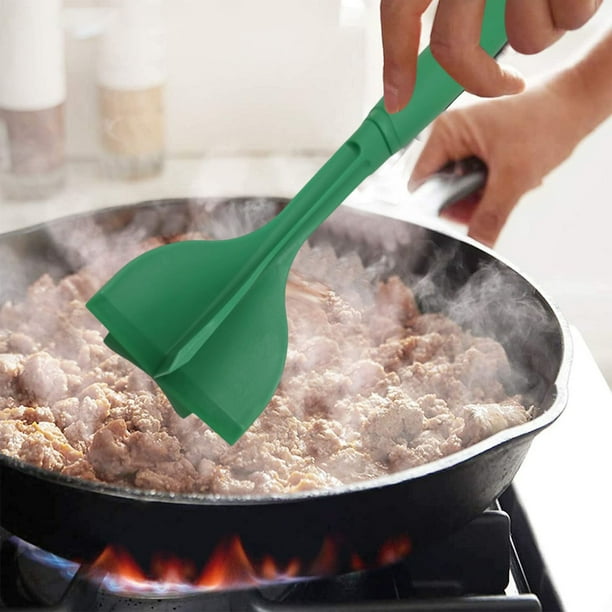 Hachoir à viande de cuisine, broyeur de bœuf moulu, spatule de mélange, de broyage et de appe, grattoir à viande pour hacher la viande, 1/2 pièces