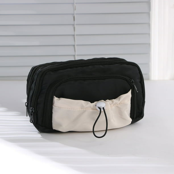 Estuche Grande Para Lápices, Organizador De Papelería Con Cremallera, Bolsa Multicompartimento Para Material Escolar, Herramientas De Arte Y Artículos De Oficina; Bolsa Multiusos De Tela Resistente.