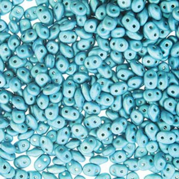 Metalust Matte Turquoise Superduo Beads DU0523980-24306-TB
