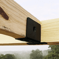 thumbnail image 6 of Outdoor Pergola Rafter Bracket Hanger for 2X4 or 2X6 (Black) 4 Pack, 6 of 6