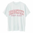 thumbnail image 4 of Women's Casual Graphic Printed Loose Fit Round Neck Short Sleeve Tee Tops Summer Daily Comfortable T Shirt, 4 of 4