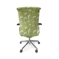 thumbnail image 5 of Ambesonne Green and White Office Chair Cover Stretchable High Back, Funny Chameleon, Apple Green White, 5 of 6