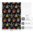 thumbnail image 2 of 2 Pcs Pioneer Flower Floral Print Pattern Kitchen Towels, Funny Microfiber Dish Towel Set, 18" X 26" Tea Towels, 2 of 6