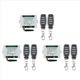 thumbnail image 1 of DC 12V 24V 36V 10A 433MHz Relé Inalámbrico de 4 Canales Receptor de Interruptor de Control Remoto + Transmisor de 4 Canales, 3 Receptor 6 Remotos, 1 of 5