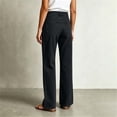 thumbnail image 7 of Womens Straight Leg Jeans, Button Zip Closure & Side Pockets Design, Full Length Jeans, Street & Casual Wear | VerBelle,Dark Gray S, 7 of 7