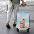 thumbnail image 4 of Travel Luggage Cover Suitcase Protector Fits 18-32 Inch Luggage Wheel Covers Patterned Travel Related Items Flower Luggage Protector Elastic Luggage Anti-scratch Suitcase Cover L, 4 of 5