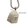 thumbnail image 6 of RYUJNDK Unique Stainless Steel Hip Hop Pendant Necklace Juices Box Charm Sweater Chain Handmade Jewelry for Men and Women, 6 of 9