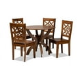 thumbnail image 2 of Baxton Studio Anila Modern and Contemporary Walnut Brown Finished Wood 5-Piece Dining Set, 2 of 7