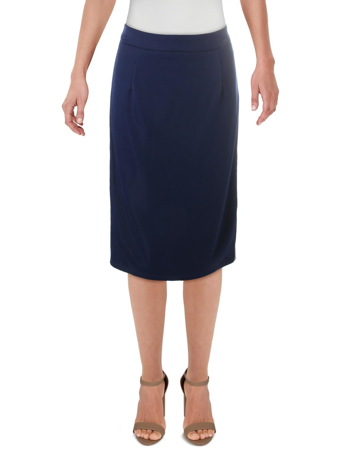 red embellished pencil skirt
