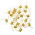 thumbnail image 3 of 40Pcs Shiny Cord Clear Rubber Ends Connector for Eyeglasses Chain Holder 20x5mm, 3 of 8