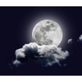 thumbnail image 2 of Moon Wall Mural Decal Sticker, Wallmonkeys Peel & Stick Vinyl Graphic (36 in W x 30 in H), 2 of 4