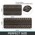 thumbnail image 7 of Brown Geometric Triangle Square Pattern Kitchen Rugs Sets Of 2,Anti Fatigue Kitchen Mat Rugs Non Slip Washable,Decorative Kitchen Floor Mats for Kitchen,Sink,Laundry,17"X30"+17"X47", 7 of 7