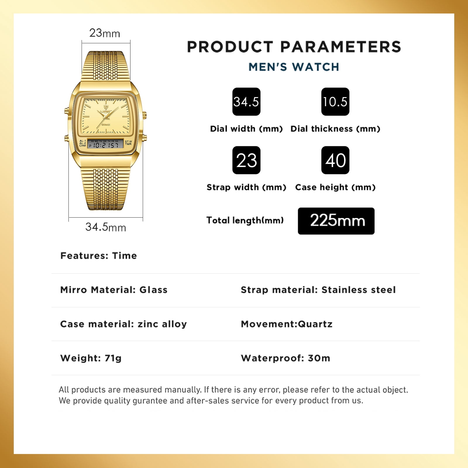 SKMEI Watch for Men Retro Analog Digital Watches Square Dual Display Men's Watches Luxury Stylish Casual Wristwatches