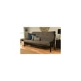 thumbnail image 2 of Wood Futon Frame Queen Size - Classic Style Sofa Bed with Mission Arms, 2 of 12