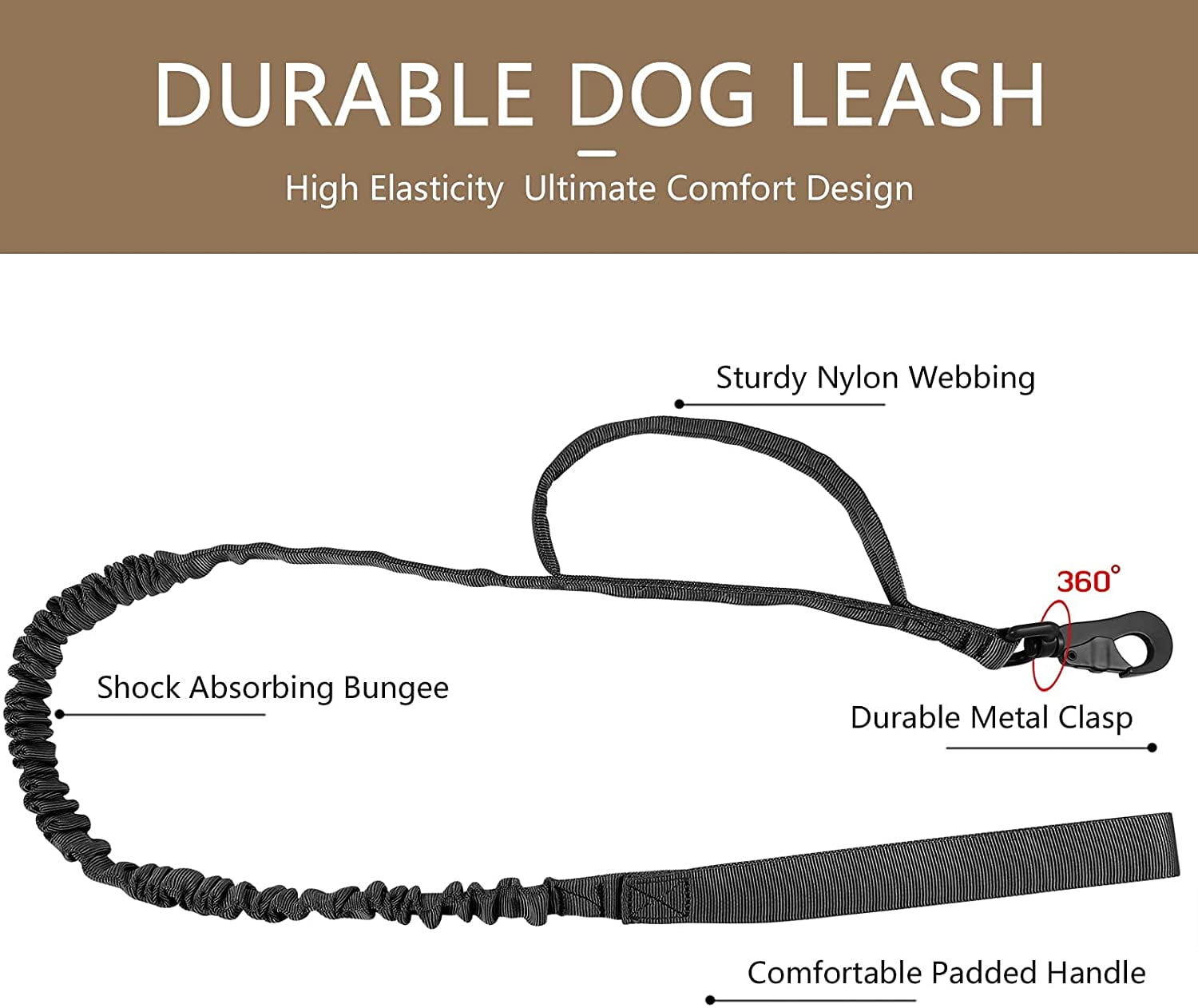 Tactical Dog Collar, Adjustable Military Training Nylon Dog Collar with Control Handle and Heavy Metal Buckle for Medium and Large Dogs, with Patches and Airtags Case
