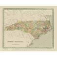 thumbnail image 3 of Bradford 24x20 Black Modern Framed Museum Art Print Titled - North Carolina - Bradford 1838, 3 of 5