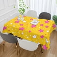 thumbnail image 2 of Yayeee Tablecloths 54" x 54" Rectangle Wrinkle Resistant Party Table Cover, Pink Stars, 2 of 8