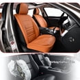 thumbnail image 5 of 2020 for Hyundai Elantra Car Seat Cover, Premium Leather 360° Full Coverage Seat Set Scratch & Wear Resistant Refresh Car Interior, Orange Car Seat Covers, Pet Car Seat Covers, 5 of 9