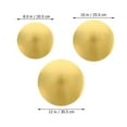 thumbnail image 4 of OULII 3Pcs Party Cake Board Round Cake Holder Golden Corrugated Paper Cake Transfer for Bakers, 4 of 8