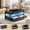 Brown, variant on Lift Top Coffee Table with 2 Drawers, Charging Station featuring 2 AC Outlets & 2 USB Ports, LED Lighting, Multi-functional Wooden Dining Table for Living Room, Black