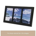 thumbnail image 4 of Klikel 3 Photo Collage Solid Black Wood Picture Frame - 3 Opening 5 X 7 Picture Slots, 4 of 10