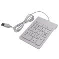 thumbnail image 1 of Mini Clavier Numérique Filaire USB 18 Touches Clavier Numérique pour Comptabilité Dire Ordinateur Portable Windows Android Notebook Tablettes PC (Blanc), 1 of 8