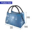 thumbnail image 2 of Disketp Snowflakes1 Bolsa Térmica Estampada, Bolsa Térmica Aislante para Almuerzo, Playa y Campamento, 2 of 6